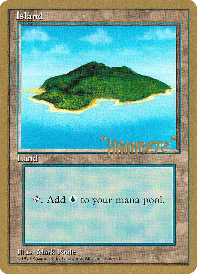 Island (shr367) (Shawn "Hammer" Regnier) [Pro Tour Collector Set] | Exor Games Bridgewater