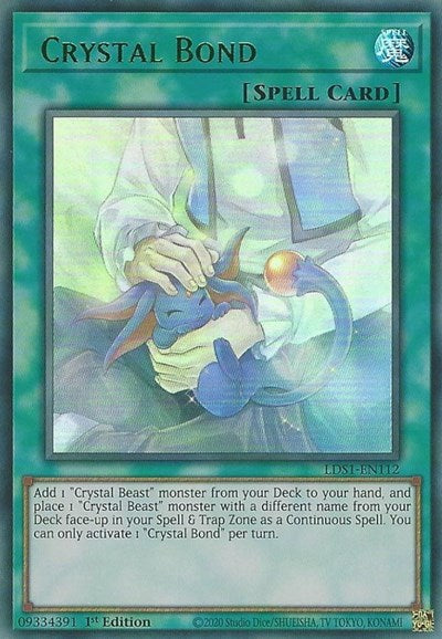 Crystal Bond (Green) [LDS1-EN112] Ultra Rare | Exor Games Bridgewater