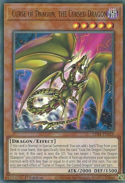 Curse of Dragon, the Cursed Dragon [LDS1-EN118] Ultra Rare | Exor Games Bridgewater