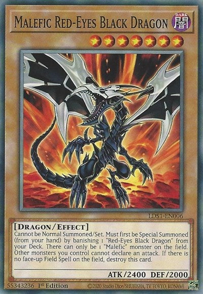 Malefic Red-Eyes Black Dragon [LDS1-EN006] Common | Exor Games Bridgewater