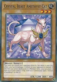 Crystal Beast Amethyst Cat [LDS1-EN093] Common | Exor Games Bridgewater