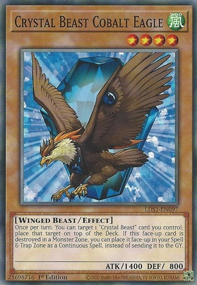 Crystal Beast Cobalt Eagle [LDS1-EN097] Common | Exor Games Bridgewater