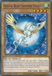 Crystal Beast Sapphire Pegasus [LDS1-EN098] Common | Exor Games Bridgewater