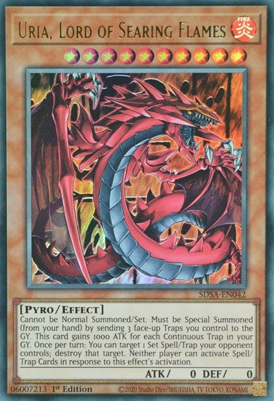 Uria, Lord of Searing Flames [SDSA-EN042] Ultra Rare | Exor Games Bridgewater