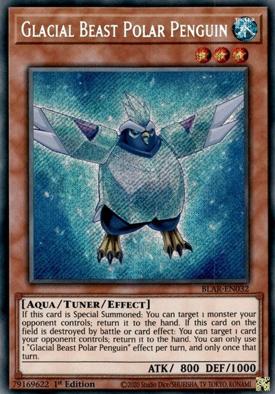 Glacial Beast Polar Penguin [BLAR-EN032] Secret Rare | Exor Games Bridgewater