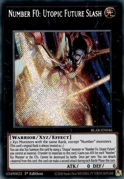 Number F0: Utopic Future Slash [BLAR-EN046] Secret Rare | Exor Games Bridgewater