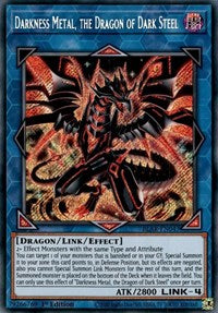 Darkness Metal, the Dragon of Dark Steel [BLAR-EN047] Secret Rare | Exor Games Bridgewater