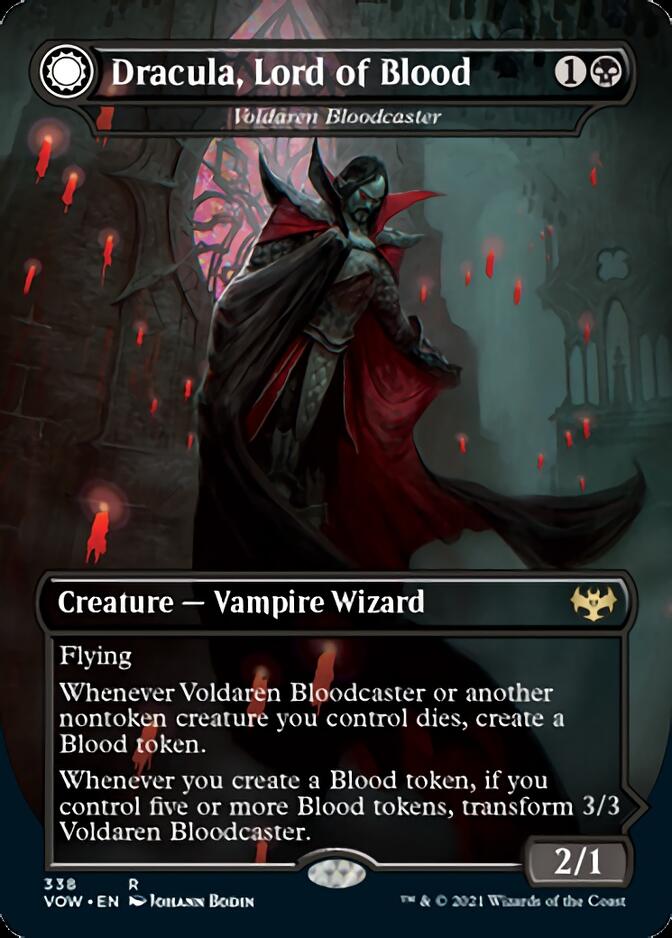 Voldaren Bloodcaster // Bloodbat Summoner - Dracula, Lord of Blood // Dracula, Lord of Bats [Innistrad: Crimson Vow] | Exor Games Bridgewater