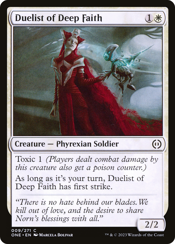 Duelist of Deep Faith [Phyrexia: All Will Be One] | Exor Games Bridgewater