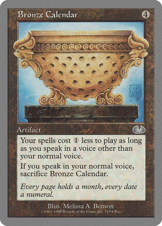 Bronze Calendar [Unglued] | Exor Games Bridgewater