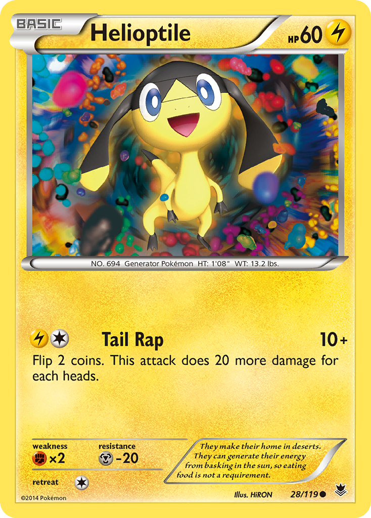 Helioptile (28/119) [XY: Phantom Forces] | Exor Games Bridgewater