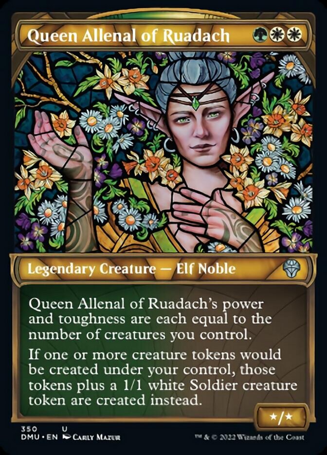 Queen Allenal of Ruadach (Showcase Textured) [Dominaria United] | Exor Games Bridgewater