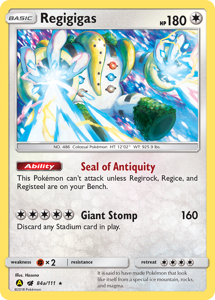 Regigigas (84a/111) (Alternate Art Promo) [Sun & Moon: Crimson Invasion] | Exor Games Bridgewater