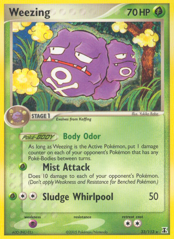 Weezing (33/113) [EX: Delta Species] | Exor Games Bridgewater