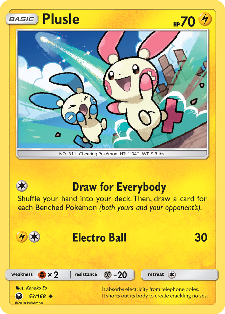 Plusle (53/168) [Sun & Moon: Celestial Storm] | Exor Games Bridgewater