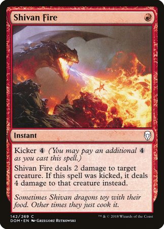 Shivan Fire [Dominaria] | Exor Games Bridgewater