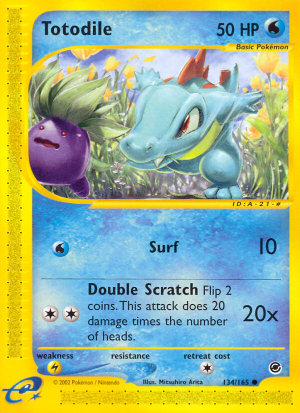 Totodile (134/165) [Expedition: Base Set] | Exor Games Bridgewater