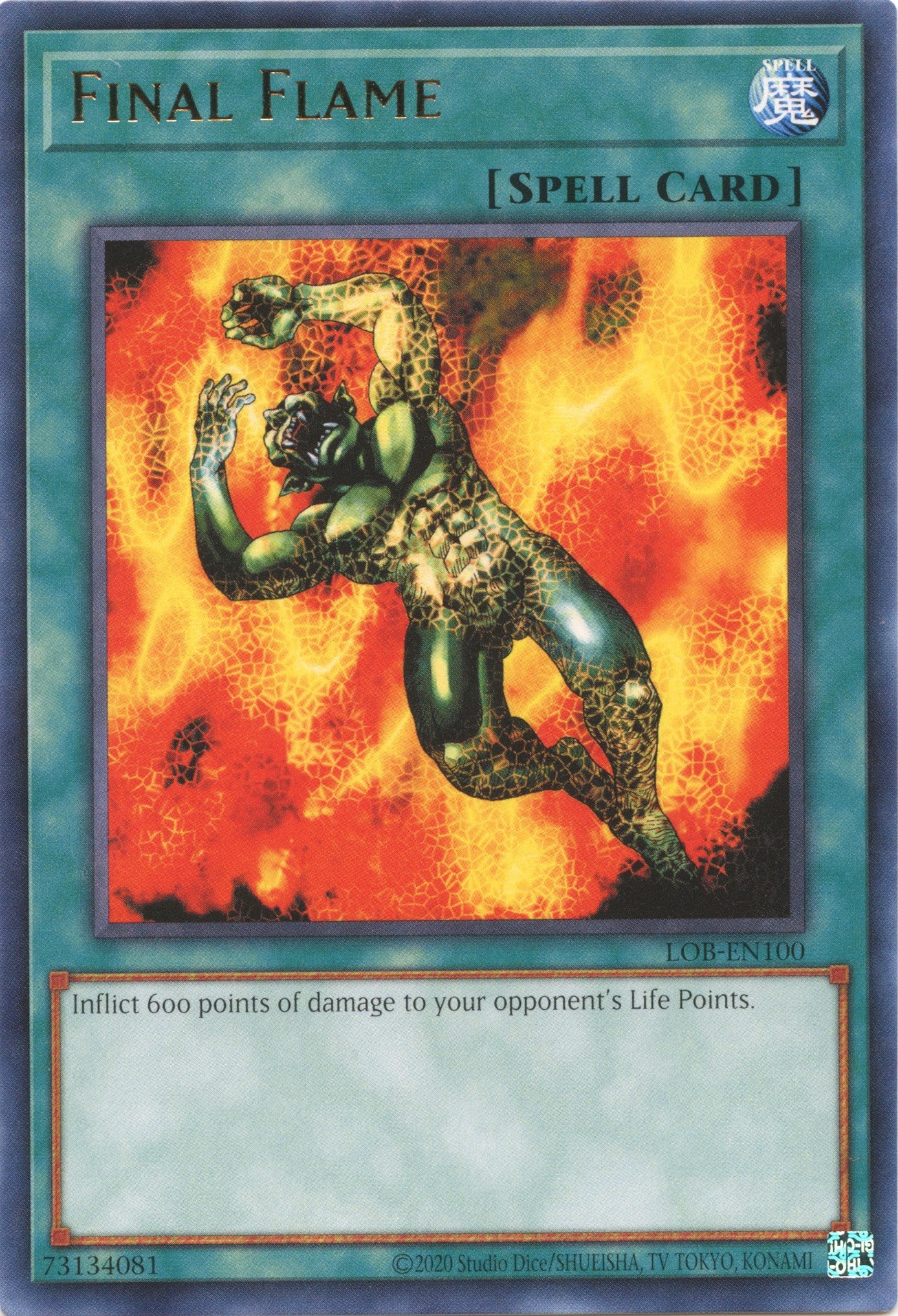 Final Flame (25th Anniversary) [LOB-EN100] Rare | Exor Games Bridgewater