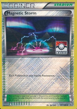 Magnetic Storm (91/106) (League Promo) [XY: Flashfire] | Exor Games Bridgewater