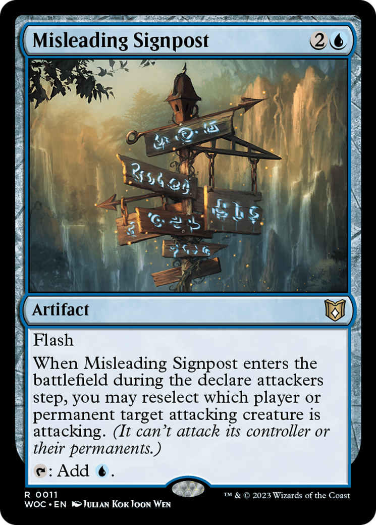 Misleading Signpost [Wilds of Eldraine Commander] | Exor Games Bridgewater