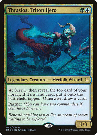 Thrasios, Triton Hero [Commander 2016] | Exor Games Bridgewater