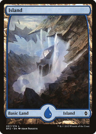 Island (257) - Full Art [Battle for Zendikar] | Exor Games Bridgewater