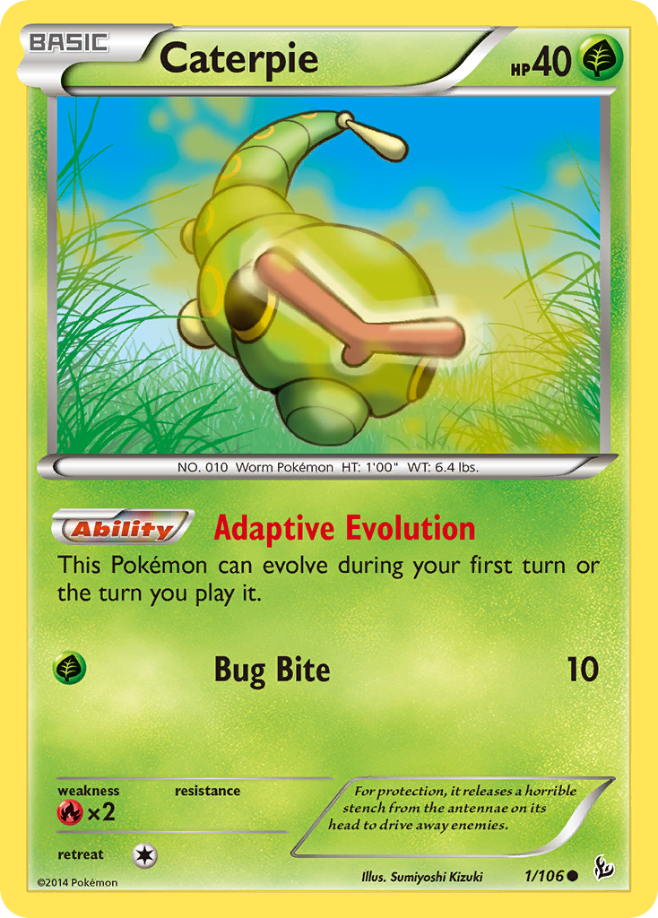 Caterpie (1/106) [XY: Flashfire] | Exor Games Bridgewater