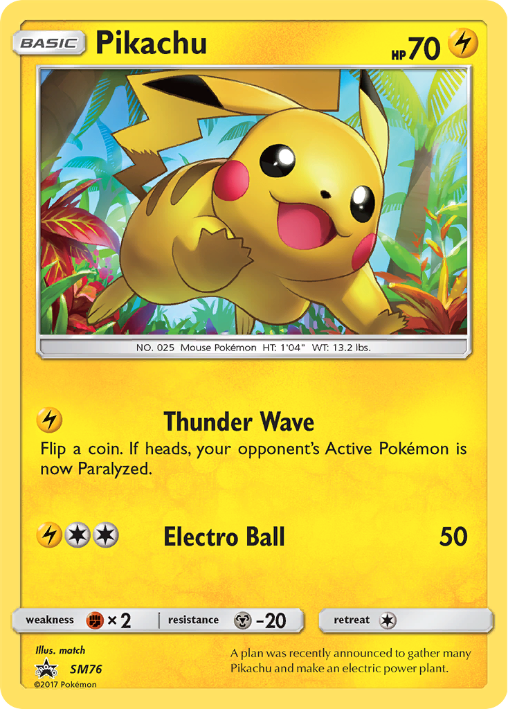 Pikachu (SM76) [Sun & Moon: Black Star Promos] | Exor Games Bridgewater