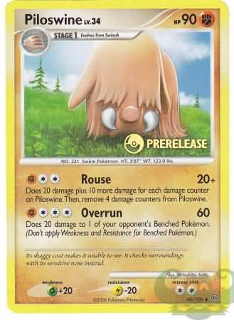 Piloswine (46/100) (Prerelease Promo) [Nintendo: Black Star Promos] | Exor Games Bridgewater