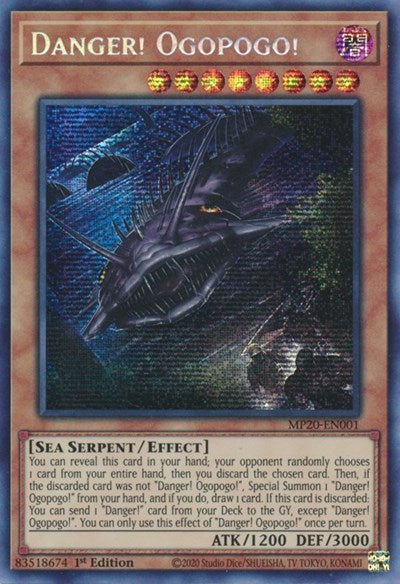 Danger! Ogopogo! [MP20-EN001] Prismatic Secret Rare | Exor Games Bridgewater