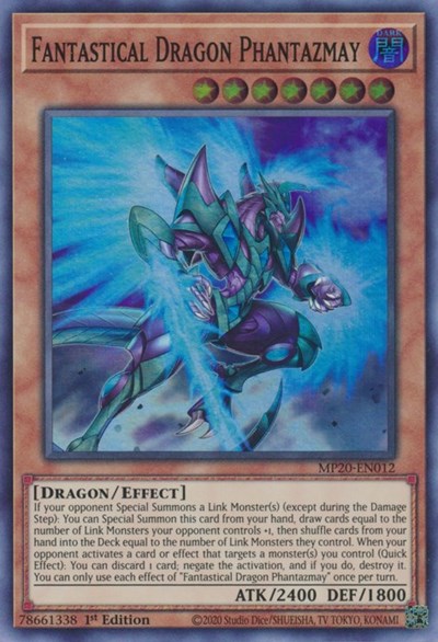 Fantastical Dragon Phantazmay [MP20-EN012] Super Rare | Exor Games Bridgewater