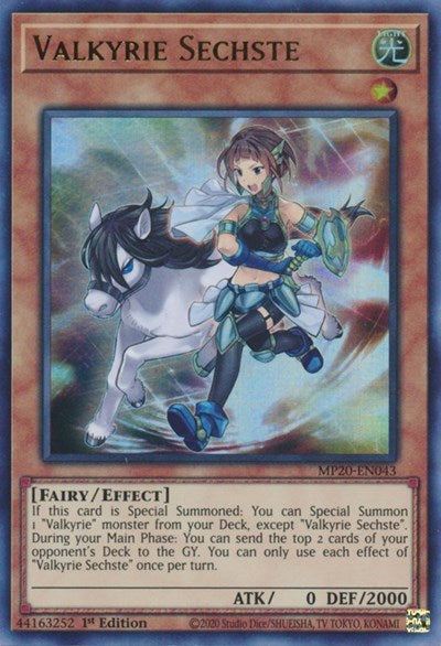 Valkyrie Sechste [MP20-EN043] Ultra Rare | Exor Games Bridgewater