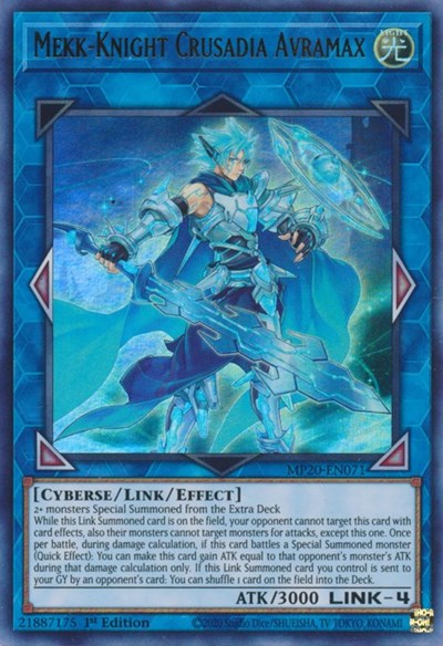 Mekk-Knight Crusadia Avramax [MP20-EN071] Ultra Rare | Exor Games Bridgewater