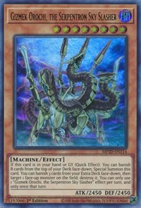 Gizmek Orochi, the Serpentron Sky Slasher [MP20-EN114] Ultra Rare | Exor Games Bridgewater