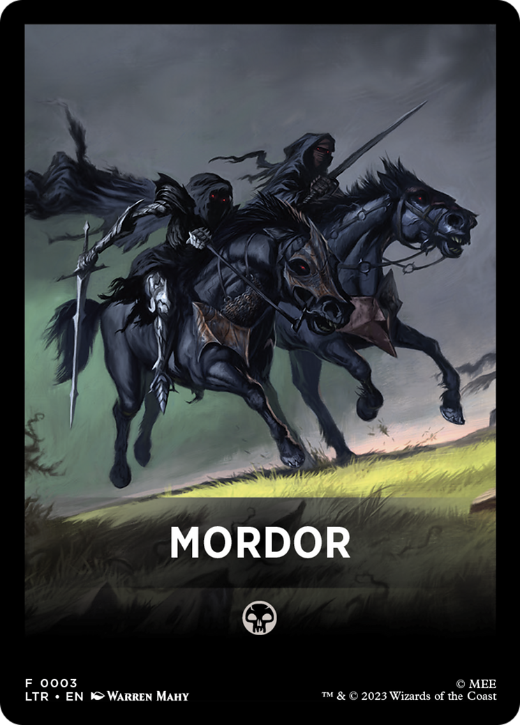 Mordor Theme Card [The Lord of the Rings: Tales of Middle-Earth Tokens] | Exor Games Bridgewater