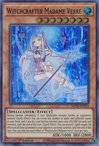 Witchcrafter Madame Verre [MP20-EN224] Super Rare | Exor Games Bridgewater