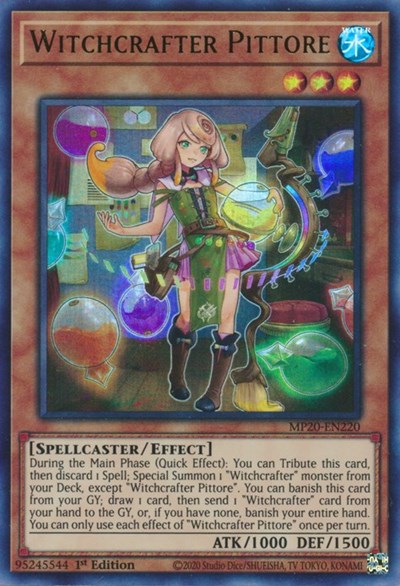 Witchcrafter Pittore [MP20-EN220] Ultra Rare | Exor Games Bridgewater