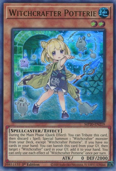 Witchcrafter Potterie [MP20-EN219] Ultra Rare | Exor Games Bridgewater