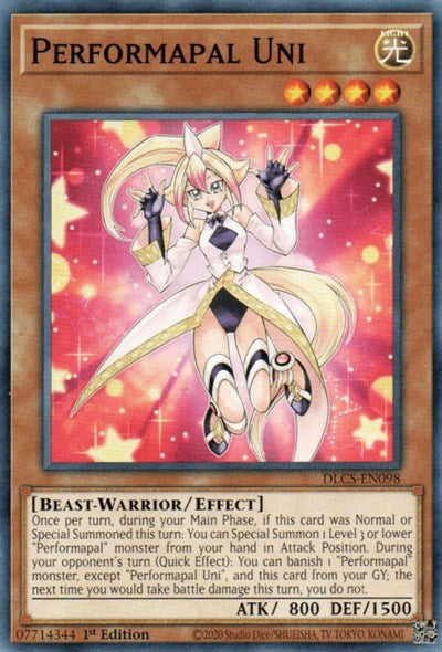 Performapal Uni [DLCS-EN098] Common | Exor Games Bridgewater
