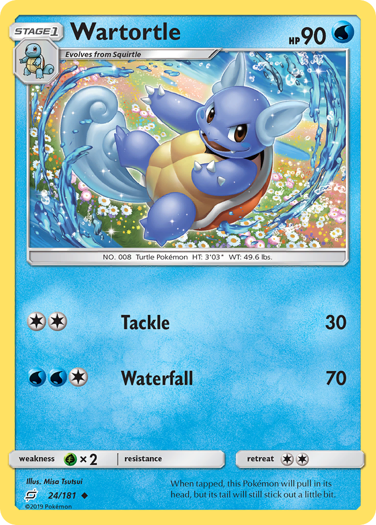 Wartortle (24/181) [Sun & Moon: Team Up] | Exor Games Bridgewater