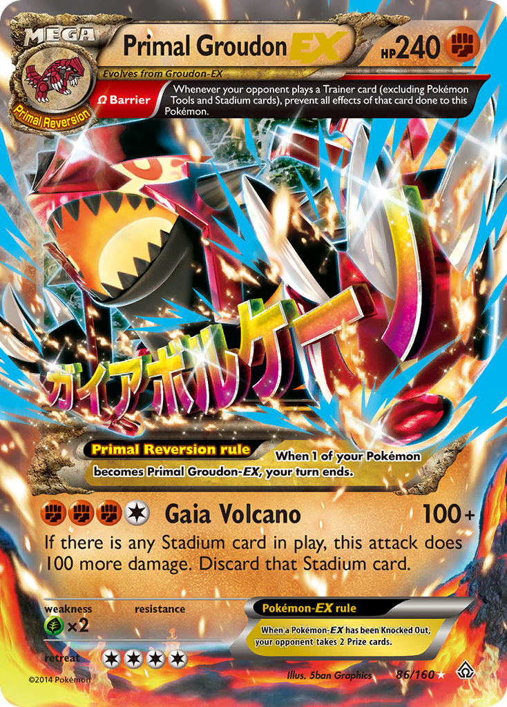 Primal Groudon EX (86/160) [XY: Primal Clash] | Exor Games Bridgewater