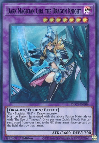 Dark Magician Girl the Dragon Knight (Green) [DLCS-EN006] Ultra Rare | Exor Games Bridgewater