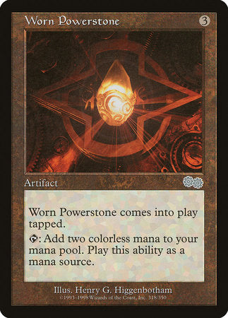 Worn Powerstone [Urza's Saga] | Exor Games Bridgewater