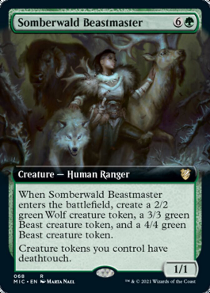 Somberwald Beastmaster (Extended) [Innistrad: Midnight Hunt Commander] | Exor Games Bridgewater