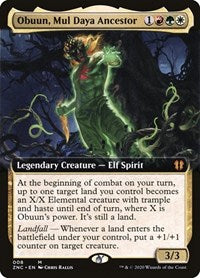 Obuun, Mul Daya Ancestor (Extended Art) [Zendikar Rising Commander] | Exor Games Bridgewater