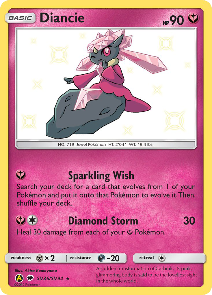 Diancie (SV36/SV94) [Sun & Moon: Hidden Fates - Shiny Vault] | Exor Games Bridgewater