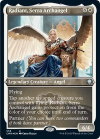 Radiant, Serra Archangel (Foil Etched) [Commander Legends] | Exor Games Bridgewater