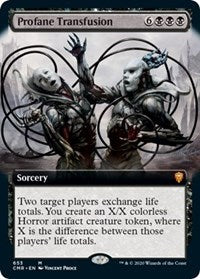 Profane Transfusion (Extended Art) [Commander Legends] | Exor Games Bridgewater