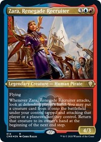 Zara, Renegade Recruiter (Foil Etched) [Commander Legends] | Exor Games Bridgewater