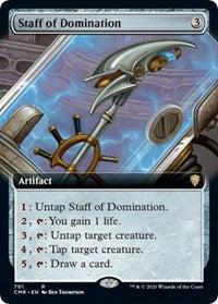 Staff of Domination (Extended Art) [Commander Legends] | Exor Games Bridgewater